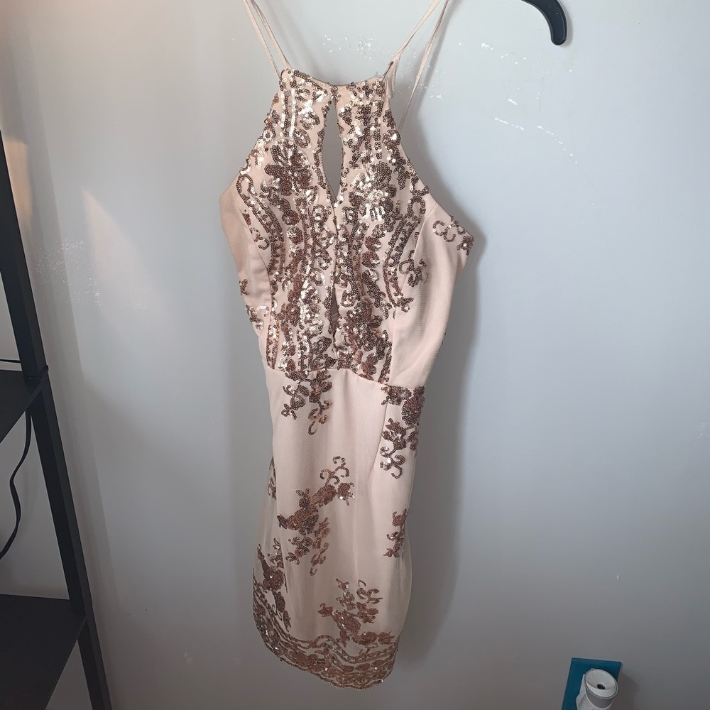 rose gold dress